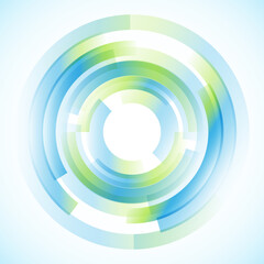 Geometric frame from circles, vector abstract background, wallpaper
