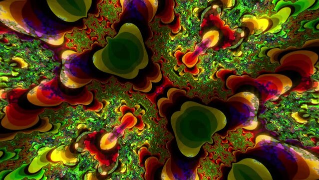 Psychedelic fractal art - Morphing patterns