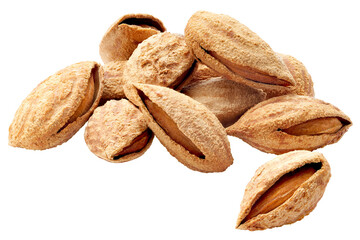Group of almonds in shell - 787018908