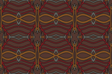 Ethnic abstract ikat art design. Seamless pattern in tribal, folk embroidery, and Mexican style. Seamless abstract ikat pattern.background ,carpet,wallpaper,clothing,