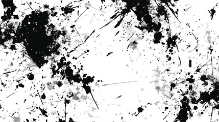 Grunge black and white pattern. Monochrome particles