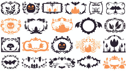Halloween themed borders and frames framing your spoo