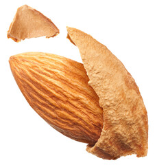 Almonds with shell isolated - 787022593