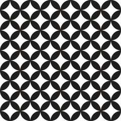 Fototapeta premium white and black Seamless abstract floral pattern. Beige and white vector background. Geometric leaf ornament. Graphic modern pattern