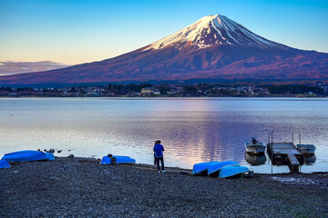 mountain in autumn have beautiful