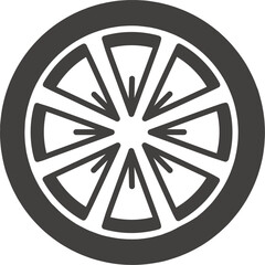 Lemon icon isolated on white background, on theme Lemon, Lime. Line, outline, stroke