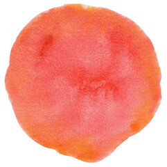 Red Watercolor circle texture. Watercolour circle elements for design, Poster, Brochure, Printing, Advertisement, etc.
