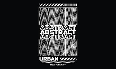 Abstract Urban New York City geometric t-shirt vector designs, graphic prints NYC Com-2