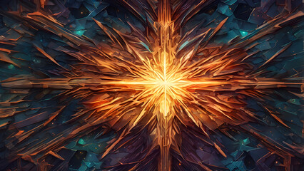 Nighttime Celebration: Fiery Explosions Light Up the Sky