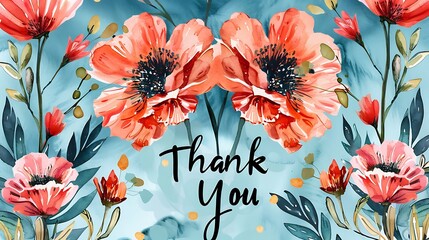 a whimsical Thank You card against a soft mint green background, infusing gratitude with playful charm and delight, in stunning 8k full ultra HD.