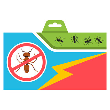 Ant trap indoor vector cartoon illustration isolated on a white background.