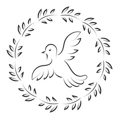 Pentecost Sunday banner with Holy Spirit symbol for invitation card, flyer T Shirt