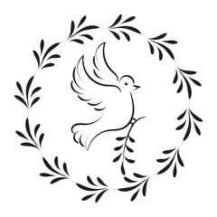 Pentecost Sunday banner with Holy Spirit symbol for invitation card, flyer T Shirt