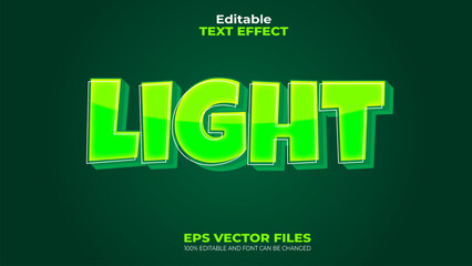 Text Effect Light Editable Vector EPS Cool Text Effect