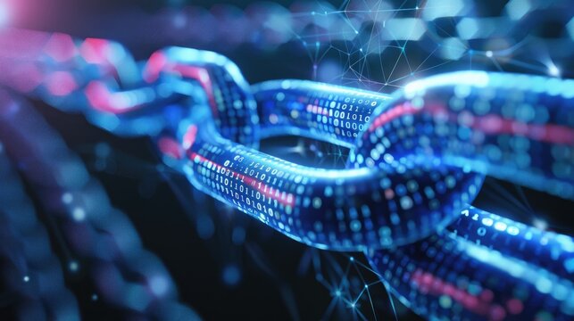 secure blockchain technology ensuring data integrity and transparency