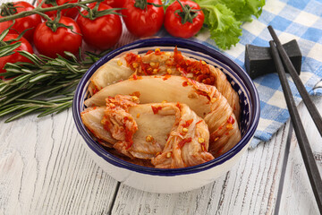 Korean food - spicy Kimchi cabbage