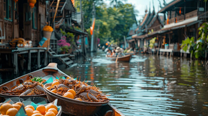 Obraz premium Tourist attractions famous landmarks travel of Thailand