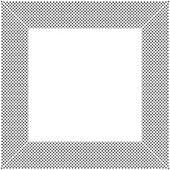 Abstract Geometric  Dots Pattern for Decorative Square Frame.