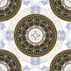 vintage floral ornament. old, retro texture, paper with floral elements. classic traditional oriental pattern.