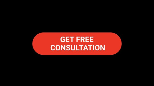 Get free consultation Button click Animation with Transparent Background