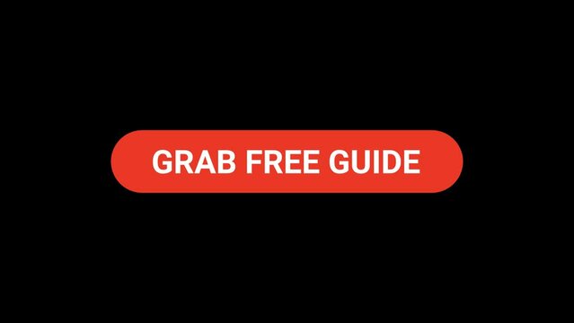 Grab free guide Button click Animation with Transparent Background