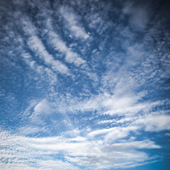 Highly detailed blue cloudy sky background - 787050547