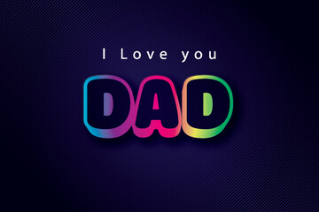 Fathers Day 3d editable text effect		