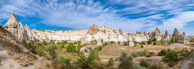 Panoramic view of Love Valley in Cappadocia, Turkey.. - 787051104