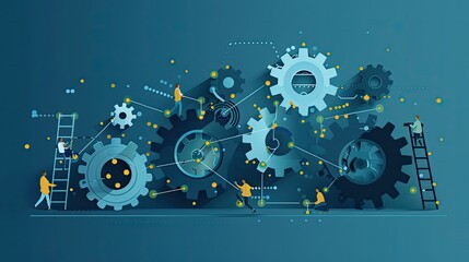 Obraz premium Effective Teamwork And Finding Working Solutions, Generative AI