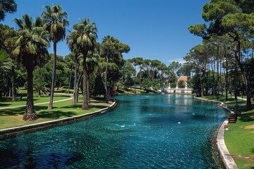 Public parks and urban green spaces background professional photography