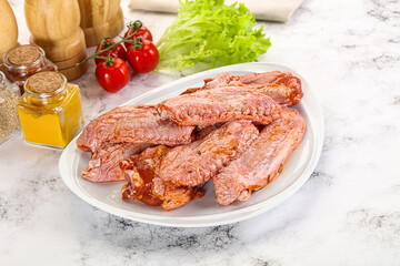 Marinated Duck wings for barbecue