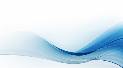 Modern blue business banner illustration on clean white background - corporate marketing design concept

