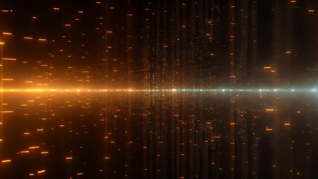abstract background with a binary code in the form of a binary code, Abstract digital binary code flowing on a black background, forming a network system