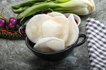 Vietnamese starter appetizer Crab chips