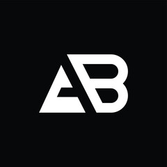 BA or AB awesome letter logo design. Abstract design with different colors illustration. Icon or monogram design.