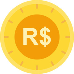 Brazil Real Coin Icon
