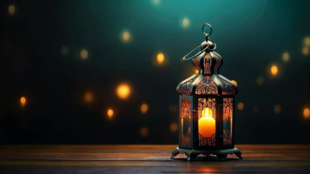 Ramadan Kareem background with arabic lantern. 3d rendering, arabic lantern of ramadan celebration background illustration