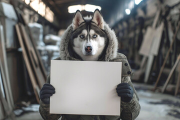 head of a husky dog