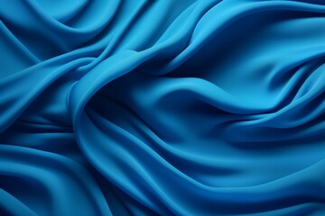 Obraz premium Abstract blue background luxury cloth of grunge silk texture. Generative AI