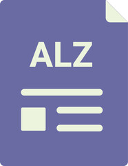 ALZ file Icon with symbols