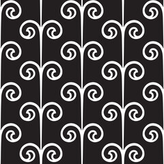 Stylish seamless pattern. Abstract floral design with elegant lines and scrolls.