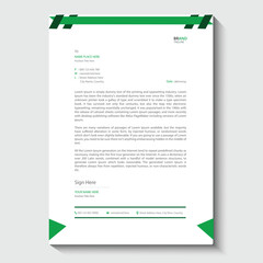 corporate letterhead design template