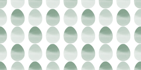 Cute illustration with colorful Easter eggs with watercolor texture, spring banner