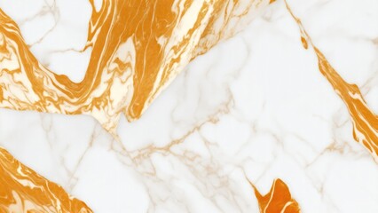Premium luxury Orange White and gold marble background