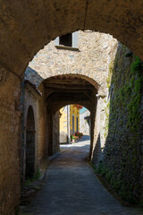Benabbio, old village near Bagni di Lucca, Tuscany - obrazy, fototapety, plakaty