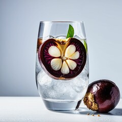 Refreshing drink with mangosteen