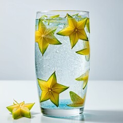 Refreshing drink with star fruit