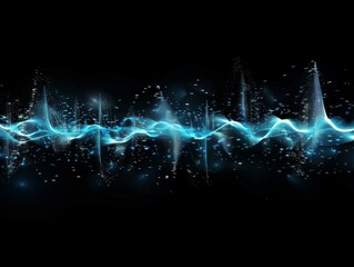 Abstract sound wave frequency equalizer