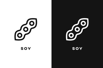 Soy vector icon. Allergy Diet. Soy free seal icon. Vector illustration.