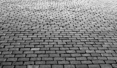 Empty of stone brick road